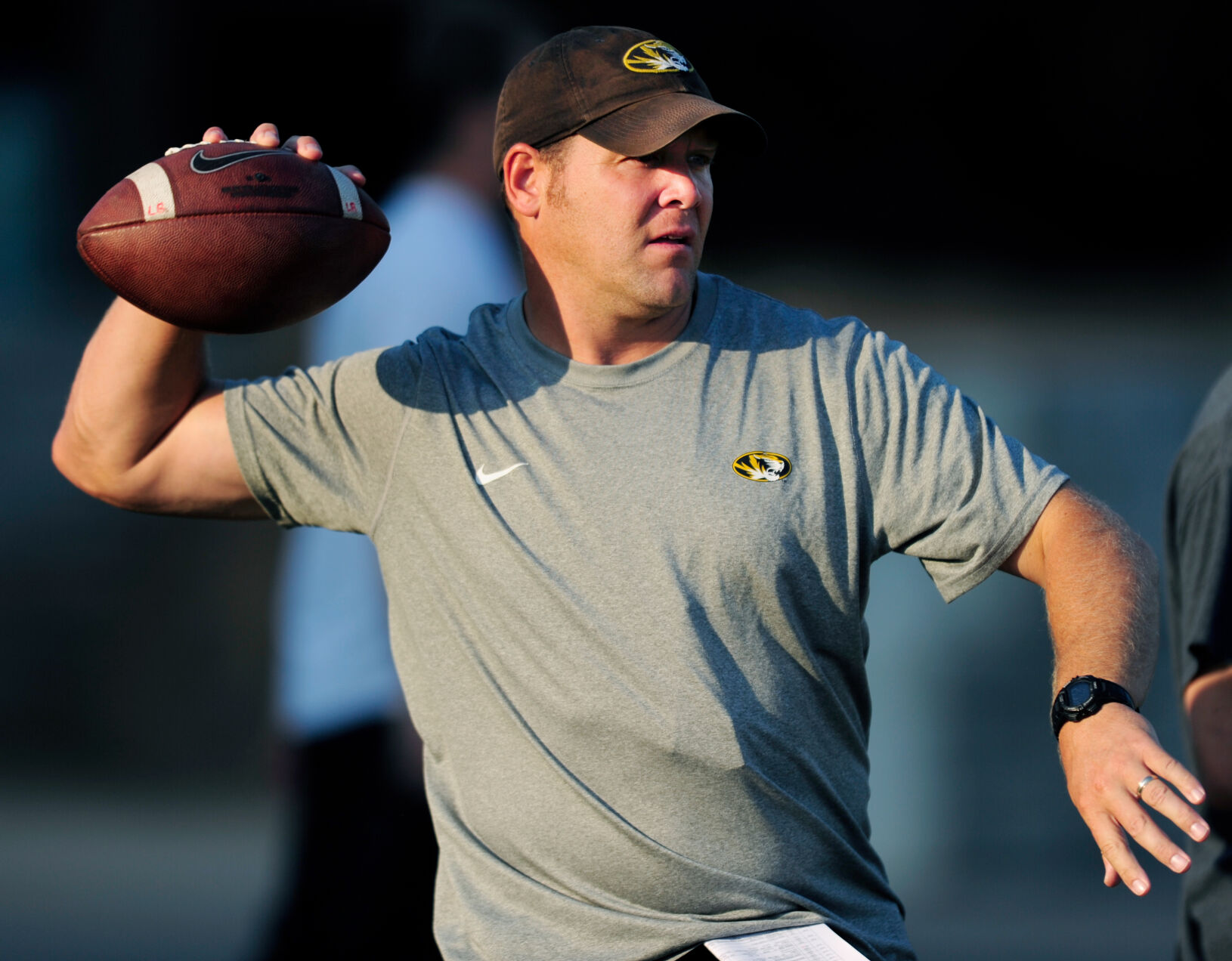 Barry Odom throws a pass (copy)